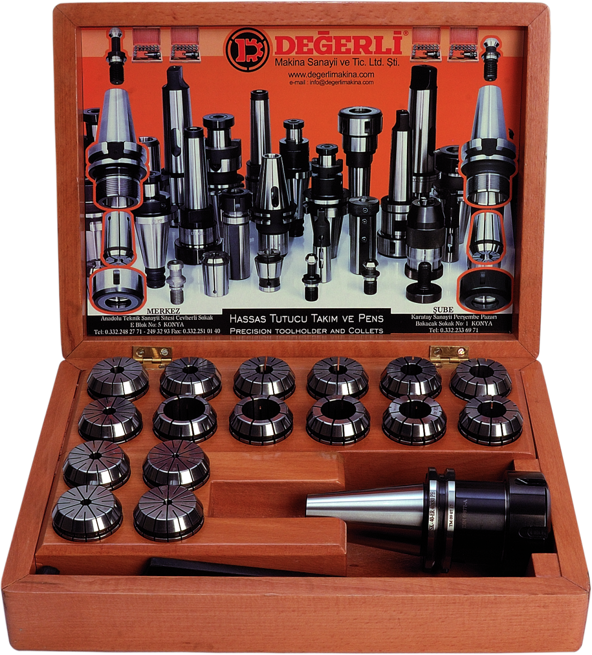 SK40-50 AHŞAP KUTULU RULMANLI PENS TAKIMI