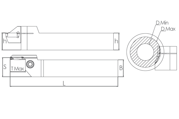 BDKT A -GRIP ( 4C ISCR) Dış Çap Kanal Açma Takımları