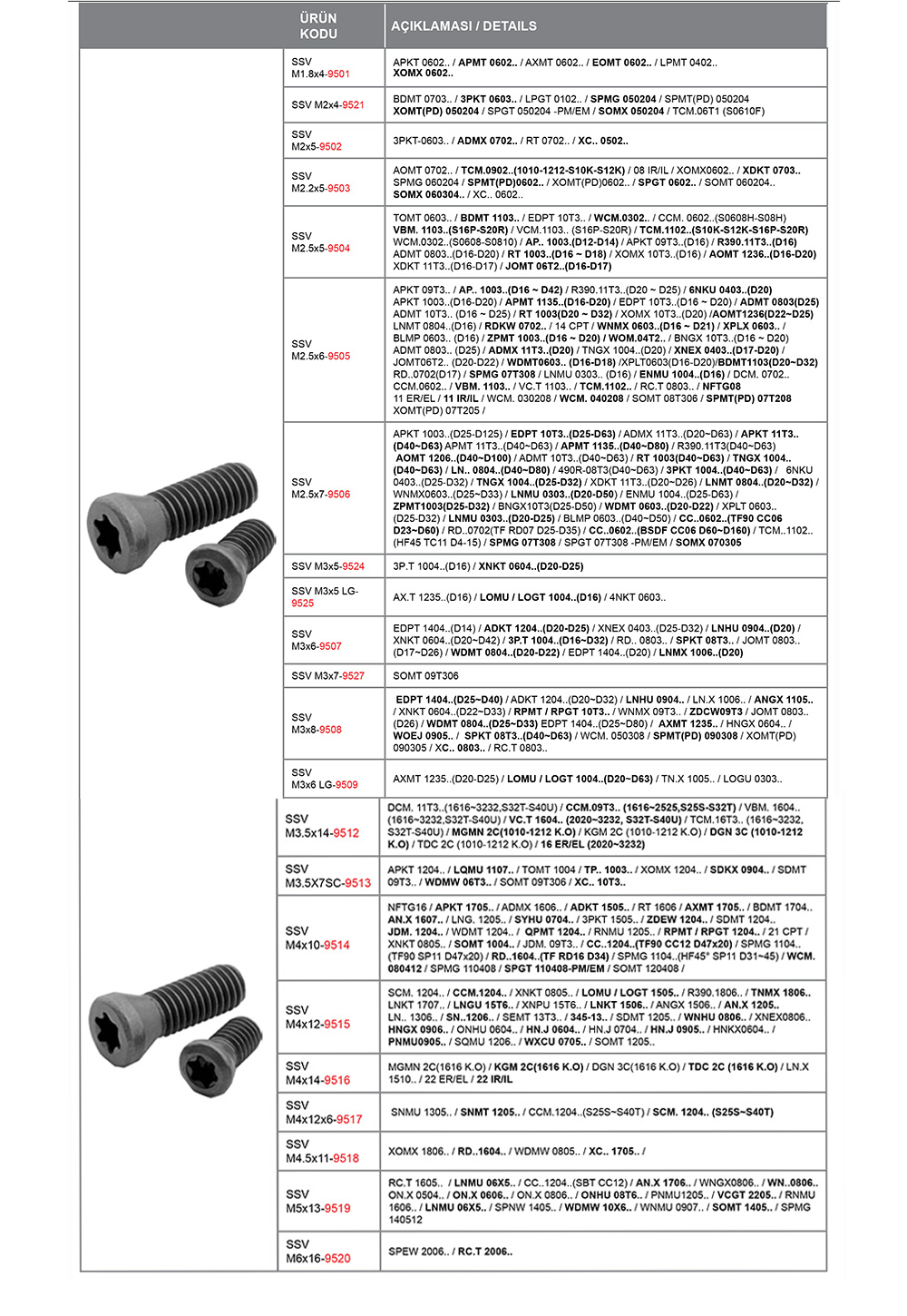 TORX VİDALARI