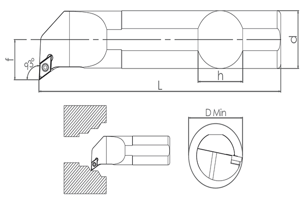 SDUC DCM-11 UÇ BAĞLAYAN DELİK İÇİ TORNA KATERİ