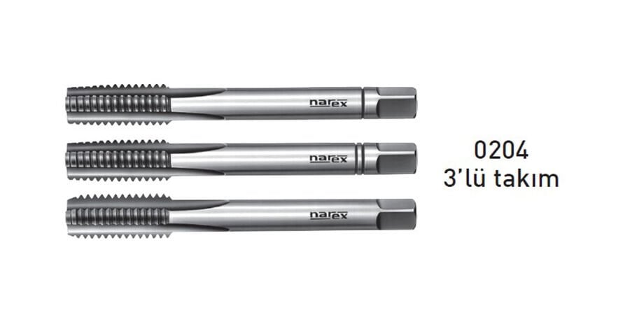UNC7/8''-9 NAREX EL KILAVUZ TAKIMI DIN352 HSS (0204